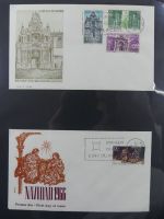 Spanien Sammlung FDCs in 7 Alben auf selbstgestalteten Seiten #MA104