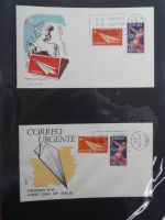 Spanien Sammlung FDCs in 7 Alben auf selbstgestalteten Seiten #MA104