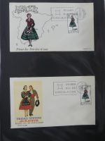 Spanien Sammlung FDCs in 7 Alben auf selbstgestalteten Seiten #MA104