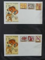 Spanien Sammlung FDCs in 7 Alben auf selbstgestalteten Seiten #MA104