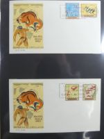 Spanien Sammlung FDCs in 7 Alben auf selbstgestalteten Seiten #MA104