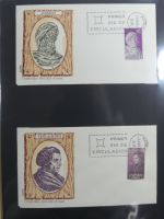 Spanien Sammlung FDCs in 7 Alben auf selbstgestalteten Seiten #MA104