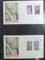 Spanien Sammlung FDCs in 7 Alben auf selbstgestalteten Seiten #MA104