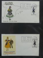 Spanien Sammlung FDCs in 7 Alben auf selbstgestalteten Seiten #MA104