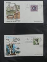 Spanien Sammlung FDCs in 7 Alben auf selbstgestalteten Seiten #MA104