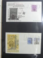 Spanien Sammlung FDCs in 7 Alben auf selbstgestalteten Seiten #MA104