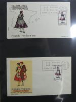 Spanien Sammlung FDCs in 7 Alben auf selbstgestalteten Seiten #MA104