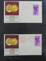 Spanien Sammlung FDCs in 7 Alben auf selbstgestalteten Seiten #MA104
