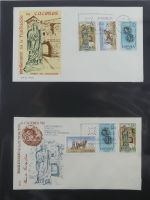 Spanien Sammlung FDCs in 7 Alben auf selbstgestalteten Seiten #MA104