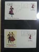 Spanien Sammlung FDCs in 7 Alben auf selbstgestalteten Seiten #MA104