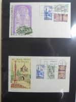 Spanien Sammlung FDCs in 7 Alben auf selbstgestalteten Seiten #MA104