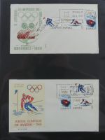 Spanien Sammlung FDCs in 7 Alben auf selbstgestalteten Seiten #MA104