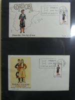 Spanien Sammlung FDCs in 7 Alben auf selbstgestalteten Seiten #MA104