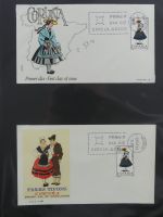 Spanien Sammlung FDCs in 7 Alben auf selbstgestalteten Seiten #MA104