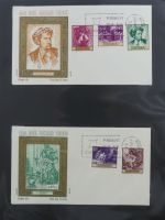 Spanien Sammlung FDCs in 7 Alben auf selbstgestalteten Seiten #MA104