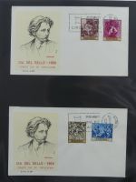 Spanien Sammlung FDCs in 7 Alben auf selbstgestalteten Seiten #MA104