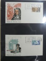 Spanien Sammlung FDCs in 7 Alben auf selbstgestalteten Seiten #MA104