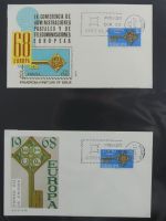 Spanien Sammlung FDCs in 7 Alben auf selbstgestalteten Seiten #MA104