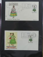 Spanien Sammlung FDCs in 7 Alben auf selbstgestalteten Seiten #MA104