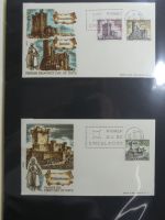 Spanien Sammlung FDCs in 7 Alben auf selbstgestalteten Seiten #MA104