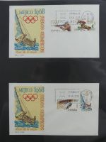 Spanien Sammlung FDCs in 7 Alben auf selbstgestalteten Seiten #MA104