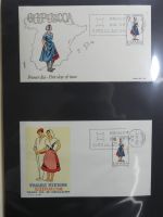 Spanien Sammlung FDCs in 7 Alben auf selbstgestalteten Seiten #MA104