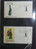 Spanien Sammlung FDCs in 7 Alben auf selbstgestalteten Seiten #MA104