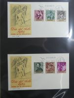 Spanien Sammlung FDCs in 7 Alben auf selbstgestalteten Seiten #MA104