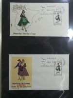 Spanien Sammlung FDCs in 7 Alben auf selbstgestalteten Seiten #MA104