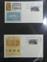 Spanien Sammlung FDCs in 7 Alben auf selbstgestalteten Seiten #MA104