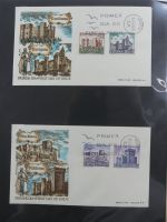 Spanien Sammlung FDCs in 7 Alben auf selbstgestalteten Seiten #MA104