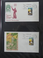 Spanien Sammlung FDCs in 7 Alben auf selbstgestalteten Seiten #MA104