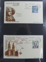 Spanien Sammlung FDCs in 7 Alben auf selbstgestalteten Seiten #MA104