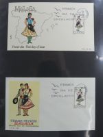 Spanien Sammlung FDCs in 7 Alben auf selbstgestalteten Seiten #MA104