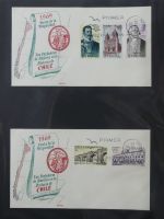 Spanien Sammlung FDCs in 7 Alben auf selbstgestalteten Seiten #MA104