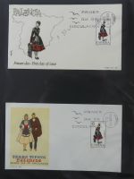 Spanien Sammlung FDCs in 7 Alben auf selbstgestalteten Seiten #MA104