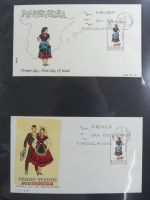 Spanien Sammlung FDCs in 7 Alben auf selbstgestalteten Seiten #MA104