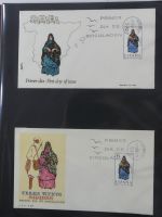 Spanien Sammlung FDCs in 7 Alben auf selbstgestalteten Seiten #MA104