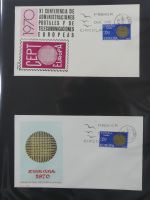 Spanien Sammlung FDCs in 7 Alben auf selbstgestalteten Seiten #MA104