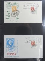 Spanien Sammlung FDCs in 7 Alben auf selbstgestalteten Seiten #MA104
