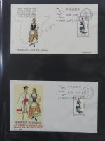 Spanien Sammlung FDCs in 7 Alben auf selbstgestalteten Seiten #MA104