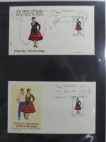 Spanien Sammlung FDCs in 7 Alben auf selbstgestalteten Seiten #MA104