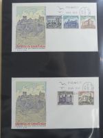 Spanien Sammlung FDCs in 7 Alben auf selbstgestalteten Seiten #MA104