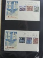 Spanien Sammlung FDCs in 7 Alben auf selbstgestalteten Seiten #MA104