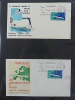 Spanien Sammlung FDCs in 7 Alben auf selbstgestalteten Seiten #MA104