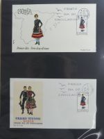 Spanien Sammlung FDCs in 7 Alben auf selbstgestalteten Seiten #MA104