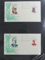 Spanien Sammlung FDCs in 7 Alben auf selbstgestalteten Seiten #MA104