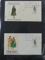 Spanien Sammlung FDCs in 7 Alben auf selbstgestalteten Seiten #MA104