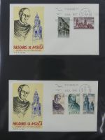 Spanien Sammlung FDCs in 7 Alben auf selbstgestalteten Seiten #MA104