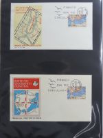 Spanien Sammlung FDCs in 7 Alben auf selbstgestalteten Seiten #MA104